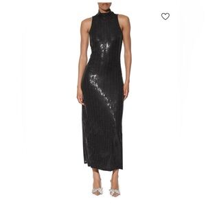 Black Sequin maxi dress